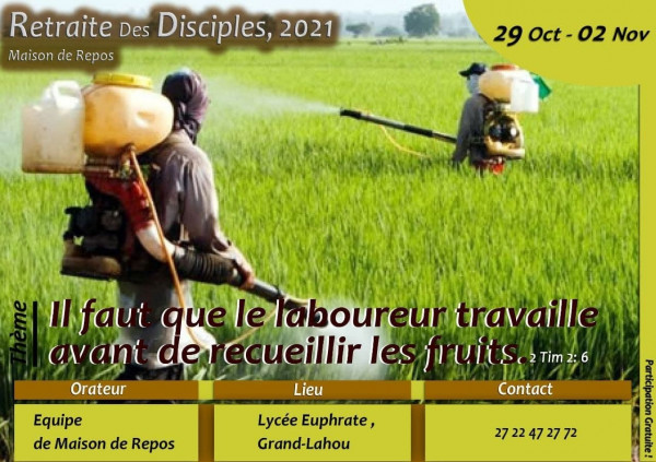 IL FAUT QUE LE LABOUREUR TRAVAIL AVANT DE RECOLTER LES FRUITS